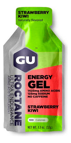 Combo Gel Energetico Gu Roctane Sin Cafeina 32 Grs X5 Kiwi