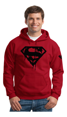 Sudadera Capucha Superman Super Héroes Logo Kriptonita Mod 8