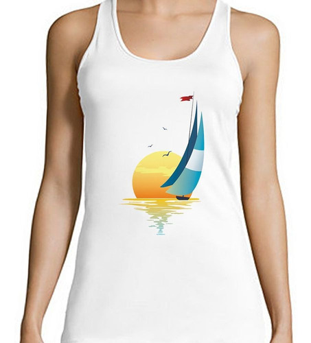 Musculosa Velero Playa Sol Mar Viaje