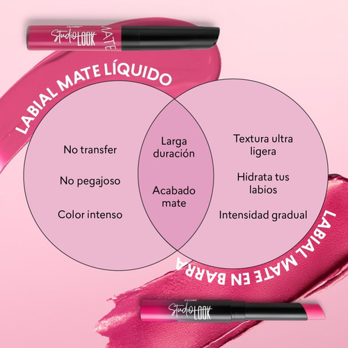 Imagen 7 de 8 de Labial Modulable Mate Studio Look - Cyzone