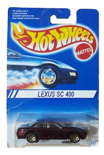 Hot Wheels Lexus Sc400  #12357 Año 1994