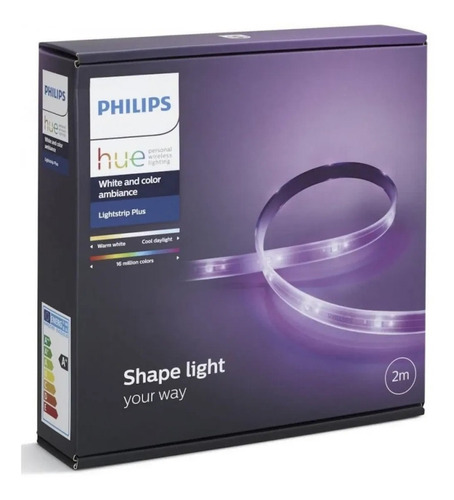 Philips Hue Base Tira Led White And Color Lightstrip Plus