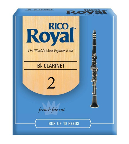 Caña R.royal Para Clarinete Rico Rcb1020, N 2 X 1