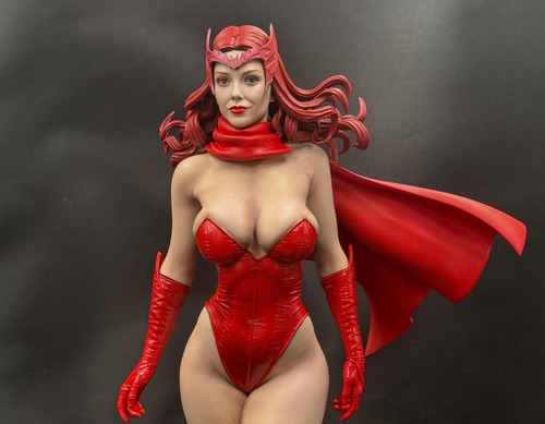 Action Figure Wanda Feiticeira Escarlate Colecionável Resina