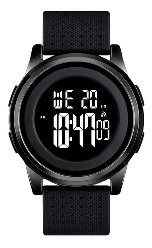 Reloj Skmei Digital Ultradelgado Metal Hombre Original 1502 Color de la correa Negro Color del bisel Negro