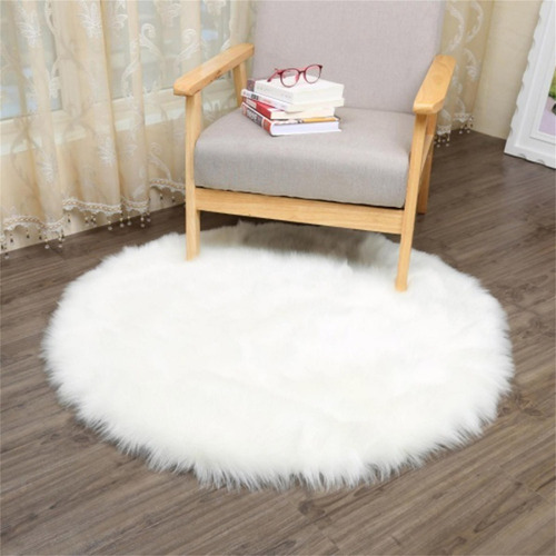 Alfombra De Piel De Oveja Artificial Suave De Piel De Oveja