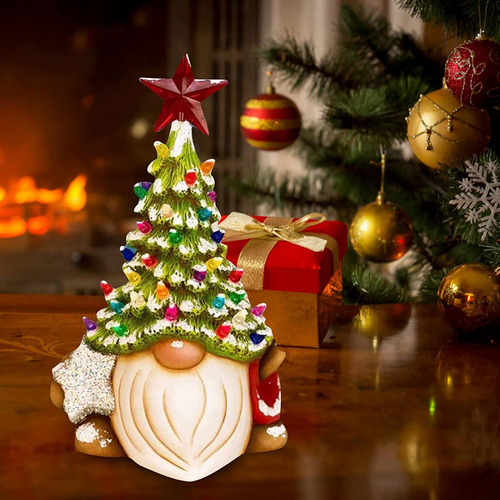 Figuras Enanas Navideñas Con Forma De Gnomo, Árbol De Navida