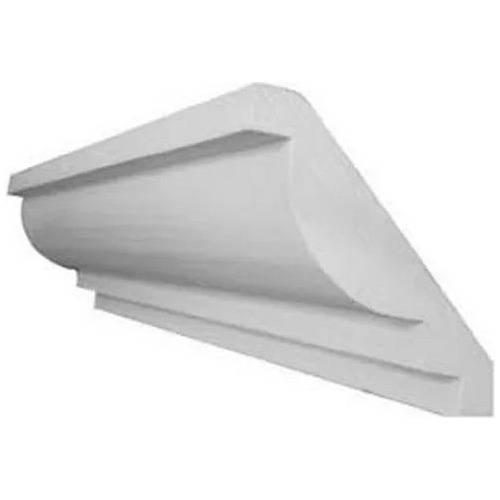 Moldura Roda Teto Isopor Puro 5m 8cm - Branco