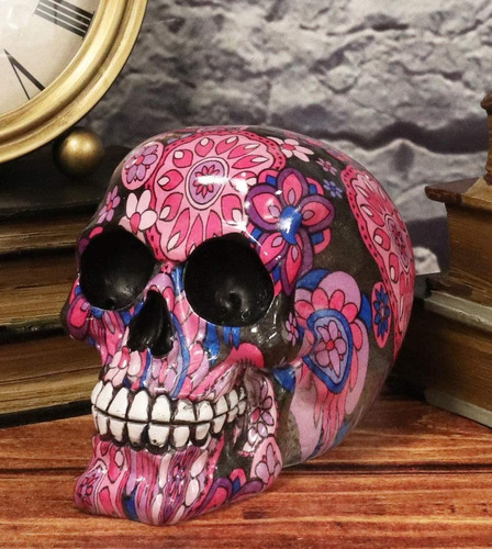 Día De Los Muertos Fucsia Metrónomo Rosa Tatuaje Fl E...