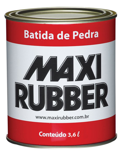 Batida De Pedra Preto 3,6l Emborrach Maxi Rubber 4 Pçs