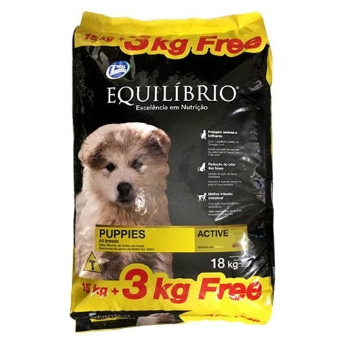 Racion Perro Equilibrio Cachorro 18 Kg + Regalo!