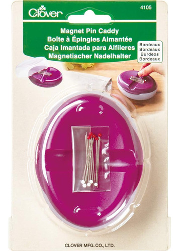 Clover - Perno Magnetico Para Pasador  Color Burdeos