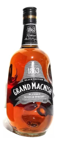 Whisky Grand Macnish Black Edition Blended Scotch 1 Litro