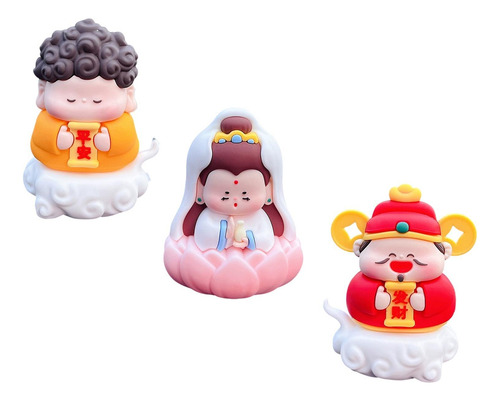 3 Piezas Figuras Decoración De La Estatua Mini Esculturas