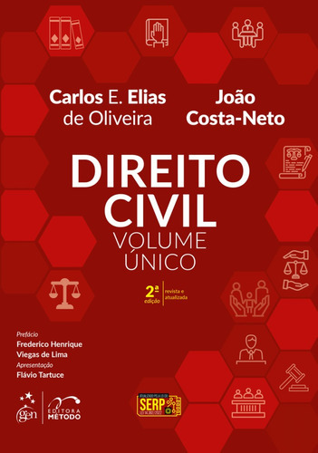 Livro Direito Civil Volume Único, 2ª Edição 2023, De Carlos E. Elias De Oliveira E João Costa-neto. Editora Grupo Gen, Capa Dura, Edição 2ª Em Português, 2023