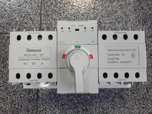 Transferencia Automatica Manual 63 Amp 4 Polos Planta Electr