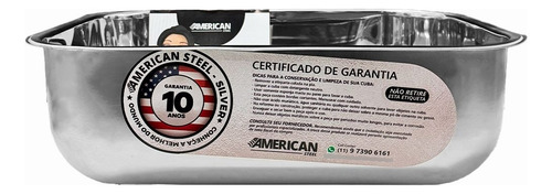 Cuba Pia Inox 47x30x17 430 American 10 Unidades Com Valvulas