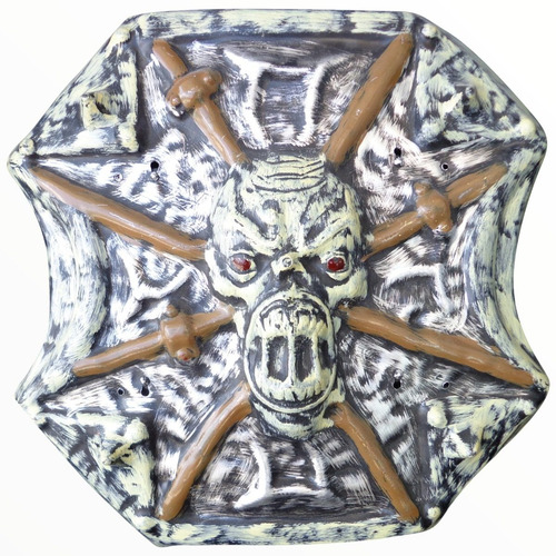 Escudo De Calavera De Plastico Accesorio Disfraz Para Fiesta