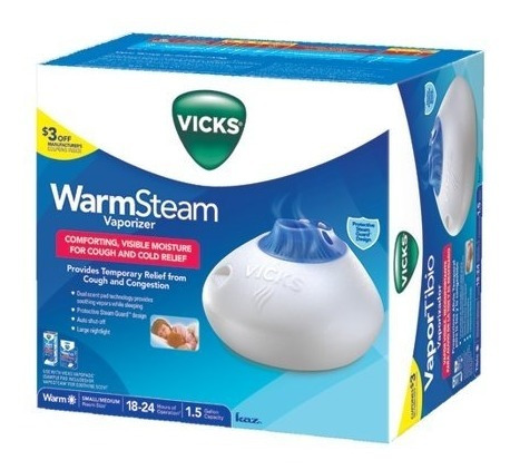Imagen 6 de 10 de Vaporizador Vicks Warmsteam Tos Y Congestión Luz Nocturna