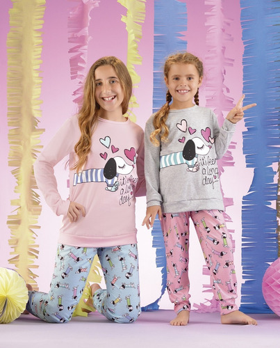 Imagen 5 de 8 de Oferta Pijama Invierno Infantil Nena Nene Lencatex Liq.