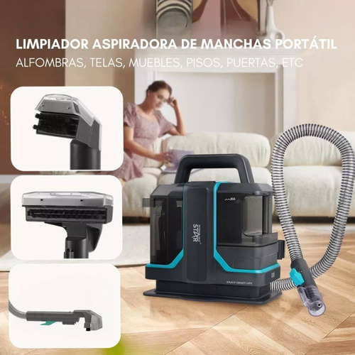 Aspiradora De Agua Lava Alfombras Tapiz Pisos Hogar 450w