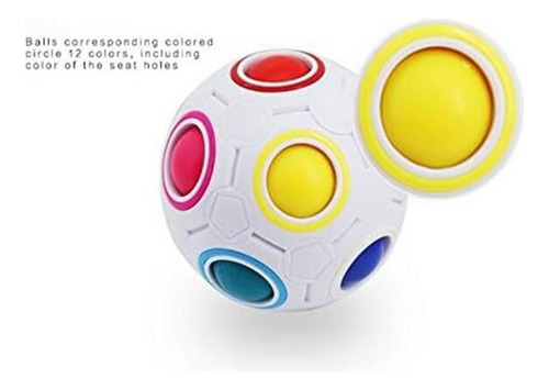 Cuberspeed Rainbow Ball Magic Cube Fidget Puzzle Bola Mágica