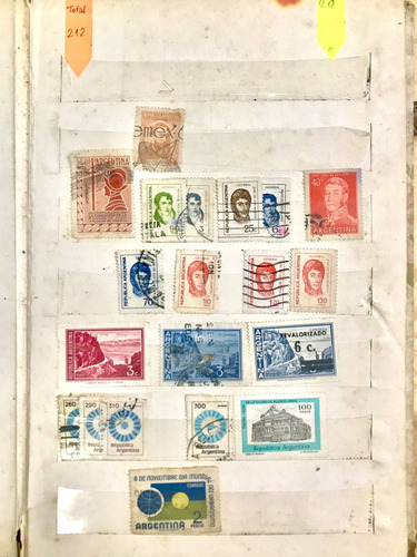Libro De Estampillas Argentina Y Otras Naciones Colección (Usado)
