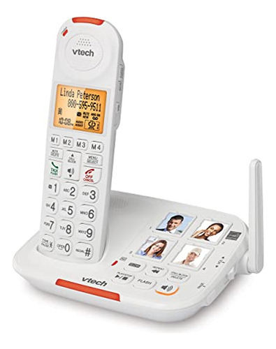 Teléfono Inalámbrico Para Personas Mayores Vtech Sn5127 Con