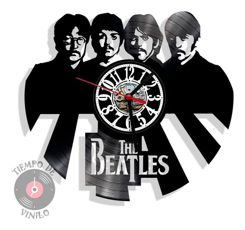 Reloj De Pared Beatles Ref.01 Elaborado En Disco Lp
