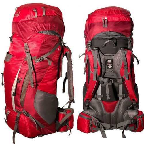Imagen 2 de 4 de Mochila Camping Mochilero Bamboo Berlin 65 Litros El Jabali