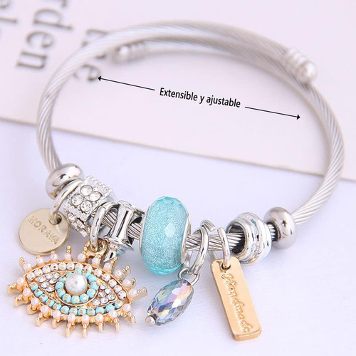 Pulsera De Acero Inoxidable Ajustable Para Mujer Regalo Or