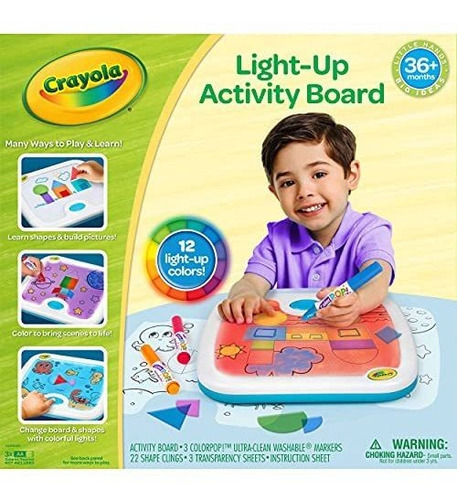 Tablero De Actividades Con Iluminación Crayola De Juguete Ed