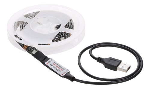 Tira De Luz Led Para Pc/tv, Alimentada Por Usb, Control Remo