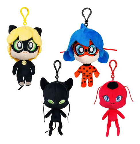  Miraculous/ Peluche Con Clip Coleccionable-surtidos