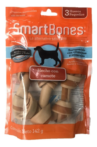 Smartbones Sweet Potato | Snack Pequeño Perro | Camote X 3 U