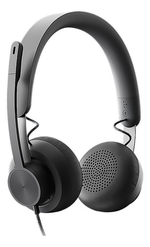 Headset Logitech Auriculares Zone Wired Usb