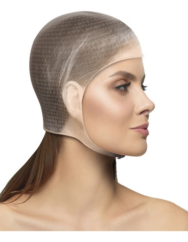 Touca de silicone profissional para mechas 2300 Furos SOS cor transparente