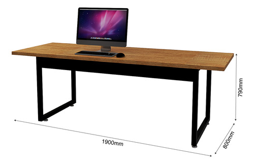 Mesa Industrial Para Sala De Reunião Com Tampo De Mdf
