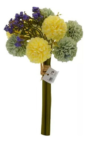 Ramo De Flores Artificiales Hortensias Decoración Hogar 28cm
