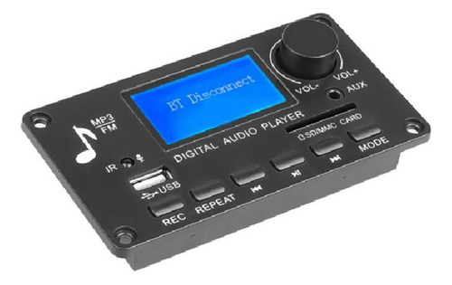 2024 Bt 12v Usb Tf Usb Fm Conjunto De Módulos De Audio