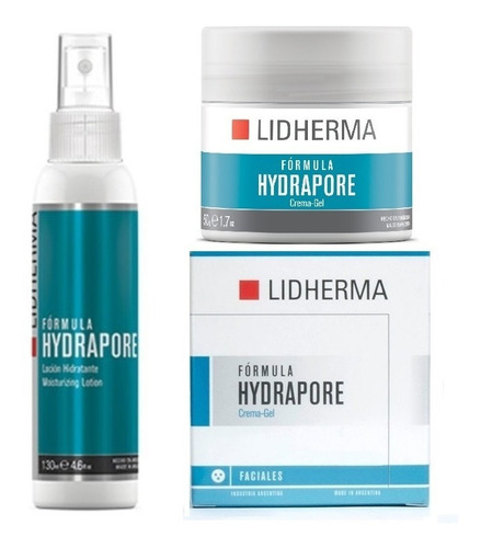 Kit Ultra Hidratante Hydrapore Crema Gel + Lociòn Lidherma