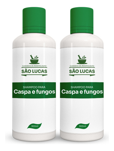 Kit 2x Shampoo Para Caspa E Fungos No Cabelo Seborreia
