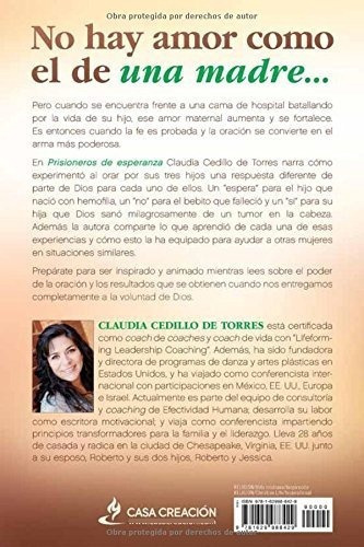 Prisioneros De Esperanza, De Claudia Cedillo De Torres. Editorial Casa Creación, Tapa Blanda En Español, 2016