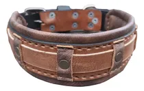 Comprar Collar Ancho 6 Cms Cuero Pitbull Dogo Rottweiler Cane Corso