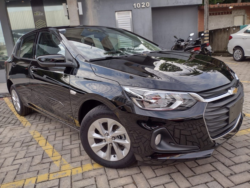 Imagem 2 de 14 de Chevrolet Onix Ltz 1.0 12v Tb Flex 5p Aut. - Preto - 202...