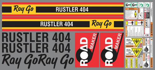 Kit De Calcomanías Para Raygo Rustler 404