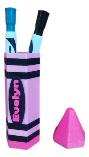 Portalapices En Forma De Crayola Personalizada