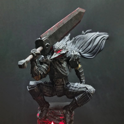 Halloween Berserk Guts Luz Nocturna Decoración De Resina