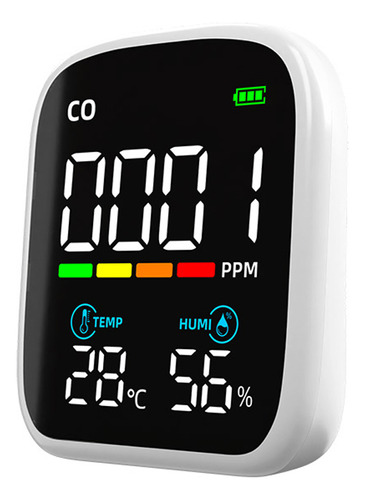 Medidor De Calidad Del Aire, Temperatura, Monóxido De Carbon