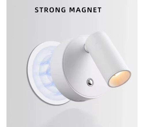 Aplique Lampara De Pared Dormitorio Recargable 360° Magnetic